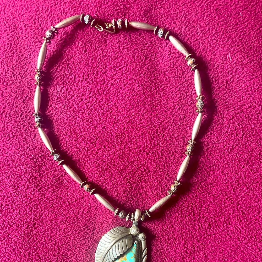 Silver and Turquoise Necklace